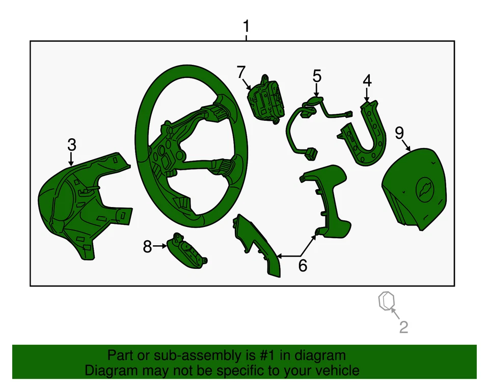 Volante GM 85144339 genuino Foto 4 de 4
