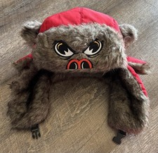 AHL Rockford IceHogs Hockey Red Hammy Trapper Winter Hat Blackhawks