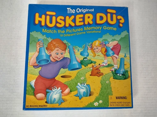 Vintage Original Husker Du? Board Game 1994 Parker Bros Match Pictures Memory