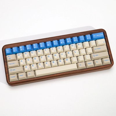 KBDiy 143-Key PBT Keycaps Blue Alert Cherry Profile Korean/English Mechanical