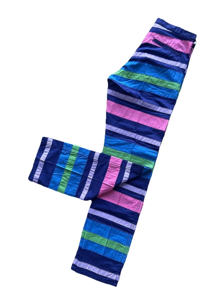 Pantalones a rayas multicolores Comme Des Garcons Homme Plus de colección raros para hombre medianos Foto 3 de 4