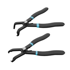 2-piece Push Pin Pliers Set With 30 Degree And 80 Degree Offset Jaws Spring 2-piece Push Pin Pliers Set With 30 Degree And 80 Degree Offset Jaws Spring