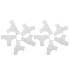  10pcs Four Way Connector: Plastic Closet Rod Joint for Canvas Wardrobe Shoe