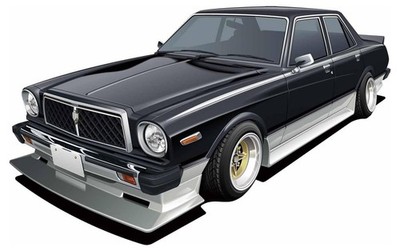 Fujimi Model 1/24 inch up series No.173 Toyota Chaser 4 Door Sedan X40 Type Plas