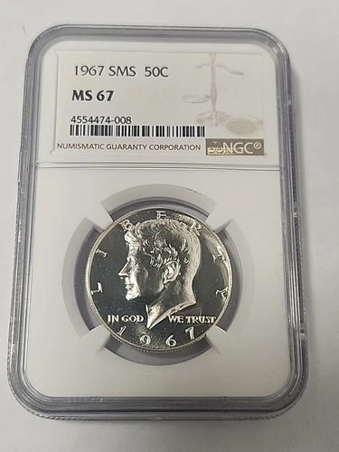 1967 NGC SMS  KENNEDY HALF DOLLAR MS 67