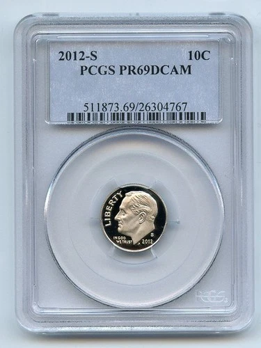 2012-S Roosevelt Dime Proof — photo from the most recent tracked eBay sale