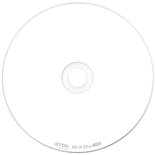 TDK Blu-ray Disc BD-R 25GB 1-4x 20-Pack White Wide Printable Slim Case NEW - Image 2 of 2