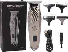 Electric Hair Trimmer Beard Shaver Cordless Clippers for Men with 3 Combs