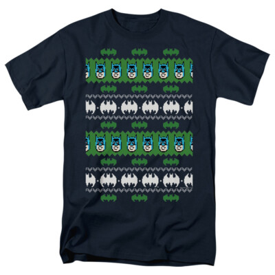 Batman ''Batman Christmas Sweater'' T-Shirt - Regular or Sleeveless - to 5X