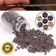 Silicone Small Tips Micro Ring Link Beads for Stick I Tip Human Hair Extensions