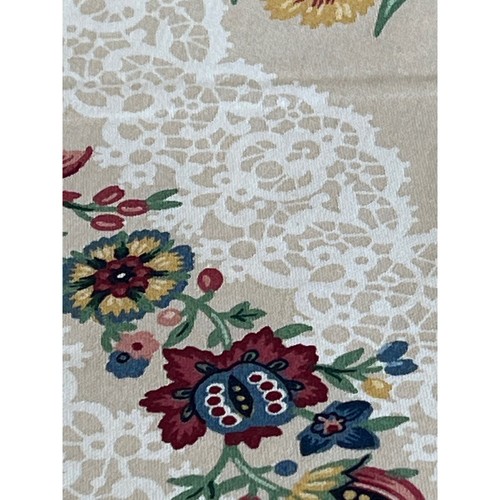 Vintage 5th Avenue Designs Fabric Floral Trellis Upholstery Polished Chintz BTY - Picture 3 of 9