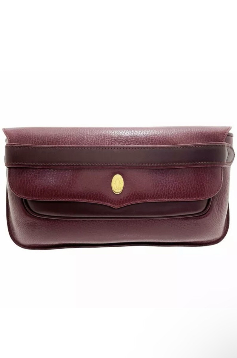 Cartier Leather Bordeaux Vintage Clutch. Very Clean. | eBay Cartier Bordeaux Wristlet Clutch main image 0