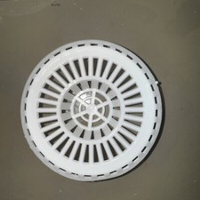 WHITE SINK STRAINER Kitchen Bathroom Basic Drain Hair Waste Clog Plug Stopper