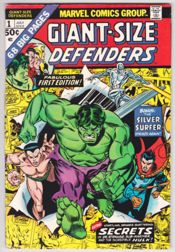 Giant-Size Defenders #1 Fine Minus 5.5 Hulk Silver Surfer Dr Strange Sub-Mariner - Picture 1 of 2
