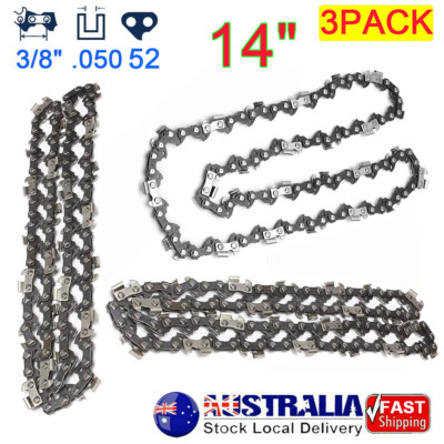 Yeerch 14 Inch Chainsaw Bar and Chain Combo - 52 Drive Links 3/ 8LP Pitch .050 Gauge, Fits for Echo, Craftsman, Homelite, Poulan and More