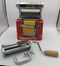 Imperia Pasta Maker Machine SP-150 6 Rollers Made In Italy Heavy Duty Stainless