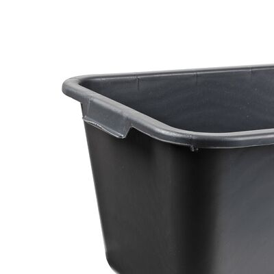 3x Mörtelkasten 40 Liter Mörtelwanne Mörtelkübel Zementwanne Speiswanne schwarz