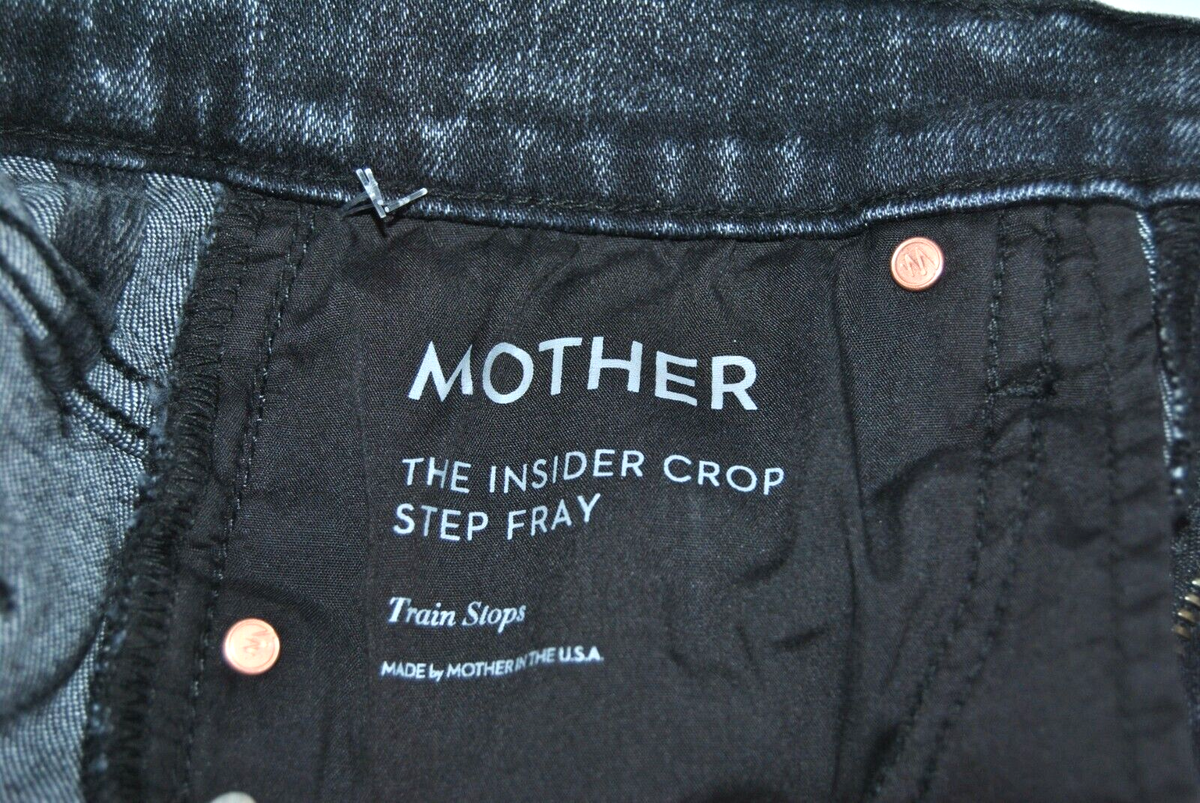 NWOT MOTHER Denim The Insider Crop Step Fray Jeans Train NWOT MOTHER Denim The Insider Crop Step Fray Jeans Train