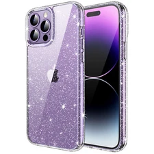 JETech Glitter Case for iPhone 14 Pro Max 6.7-Inch for Women and Girls