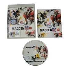 Madden 10 Football Video Game Complete NFL Rated E EA Sports Playstation 3 PS3
