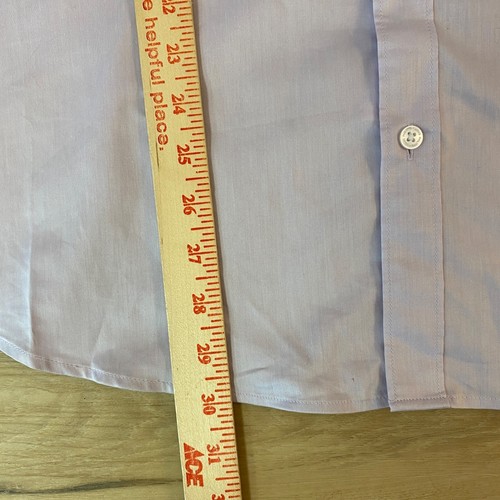 Louis Phillipe Shirt Mens 44 Slim Fit Lavendar Purple Stretch Dress Shirt - Picture 6 of 12