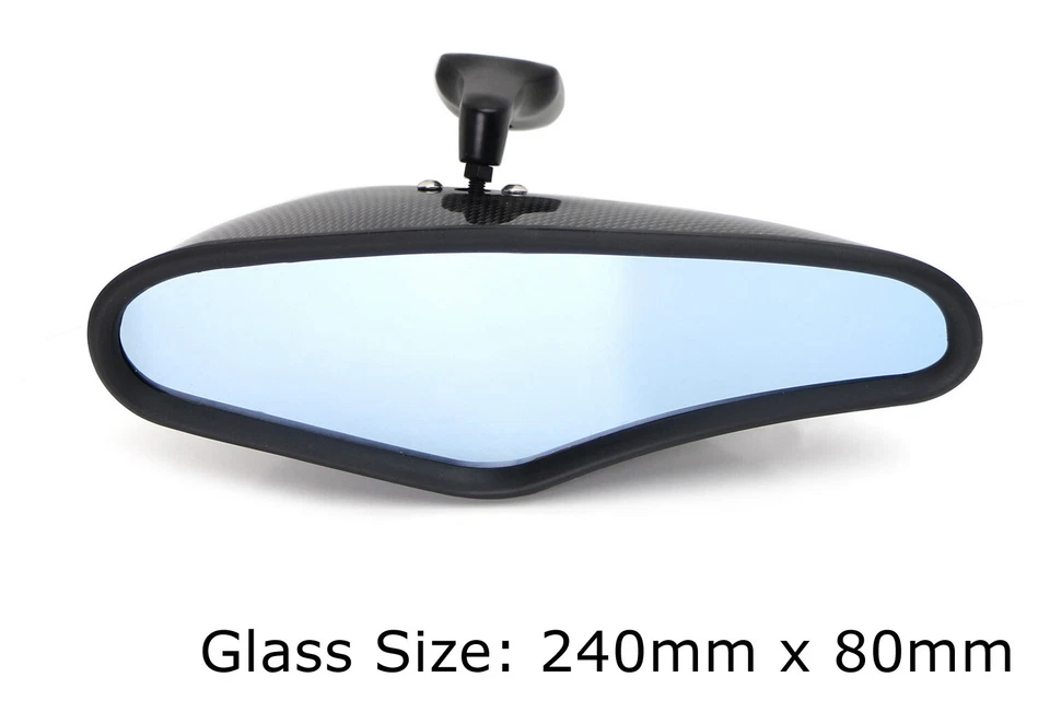 Universal Interior Rearview Mirror w/Blue Glass For Acura Honda Mazda Toyota etc - Image 2 of 4