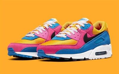 nike air max pink blue and yellow