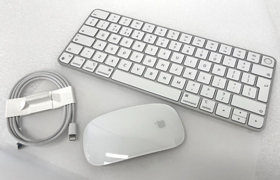 Apple Magic Keyboard with Touch ID A2449 GEN Magic Mouse 2+ Cable