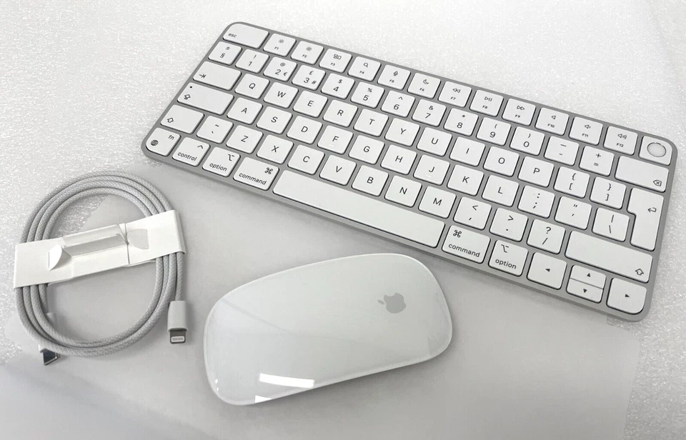 Apple Magic Keyboard with Touch ID A2449 GEN Magic Mouse 2+ Cable Genuine NEW - Image 4 of 4