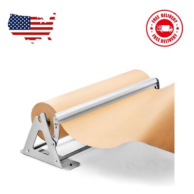Paper Roll Dispenser and Cutter - Heavy Duty Kraft