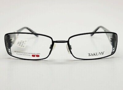 Takumi EasyClip T9922 Black 90W Eyeglasses Frames Takumi Easy Clip T9922 90 55-17-135 Black Eyeglasses Frame w  main image 4