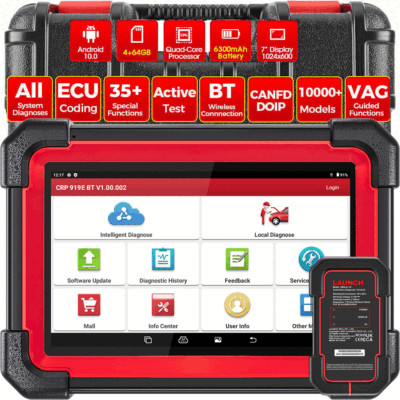 2026 LAUNCH X431 CRP919E BT KFZ OBD2 Diagnosegerät ALLE System ECU Coding