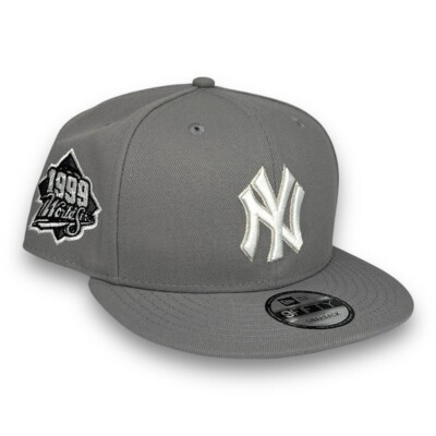 NY Yankees 99 WS 9FIFTY Adjustable Snapback New Era Cap- Gray- NWT