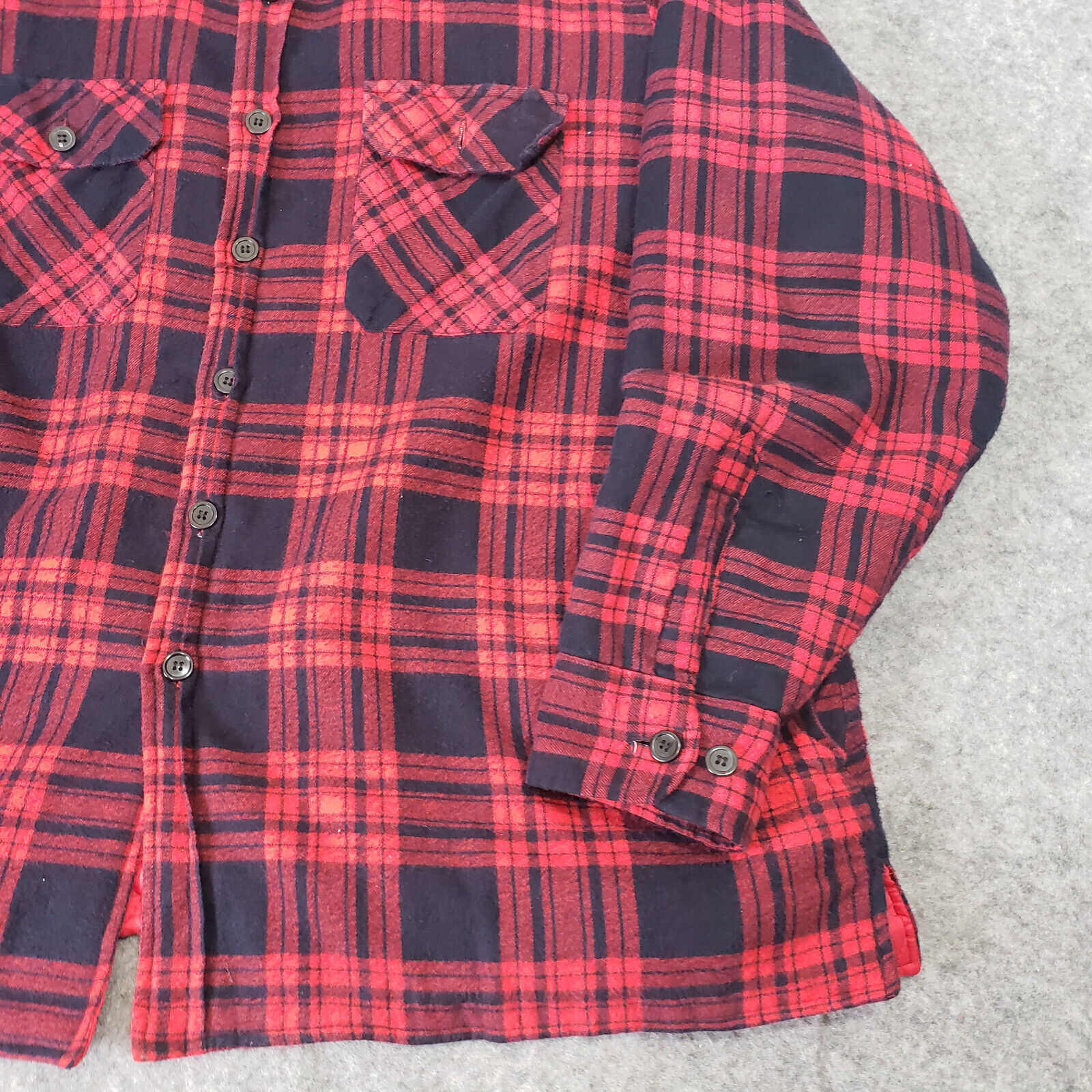 Vintage Woodland Shirt Mens XLarge Flannel Quilt … - image 2