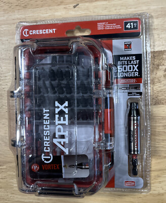 Crescent Apex Vortex Bit 41-Piece Set CAVBHSET-41 - NEW & SEALED IMPACT RATED