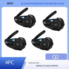 Motorcycle Helmet  Group Intercom Bluetooth 5.1 2 people Full Duplex Headset 4X