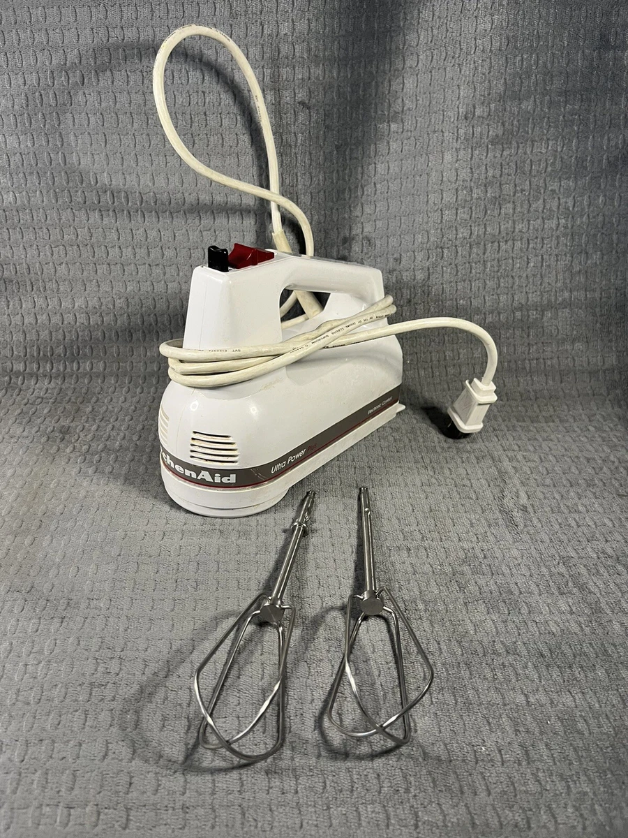 KitchenAid Classic Plus 5 Electronic Control Hand Mixer White 5 Speed  KHM5TBWH-1