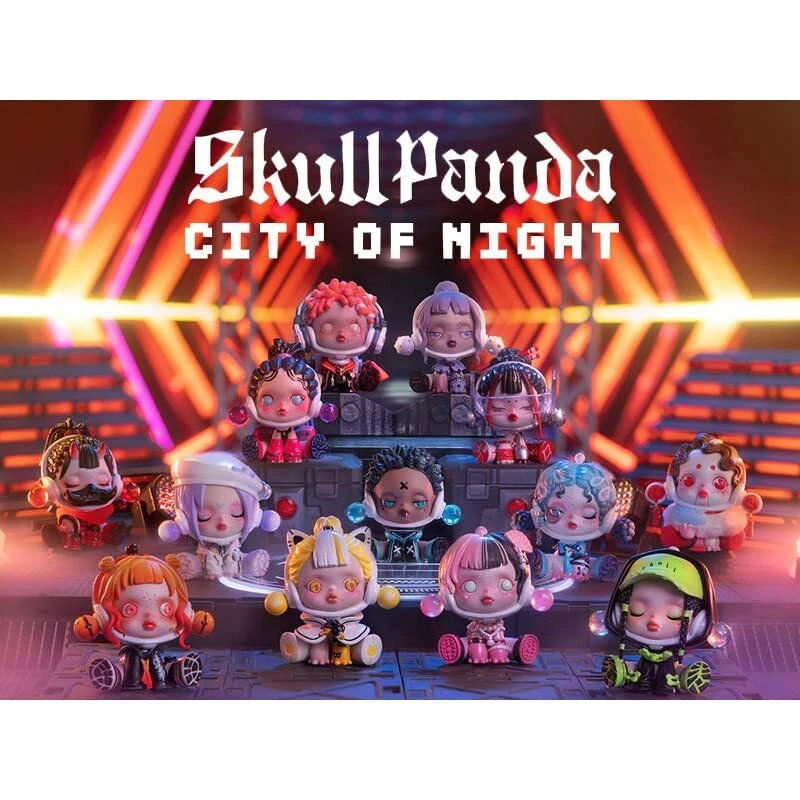 POP MART SKULLPANDA City of Night Series Trading Figures BOX of 12