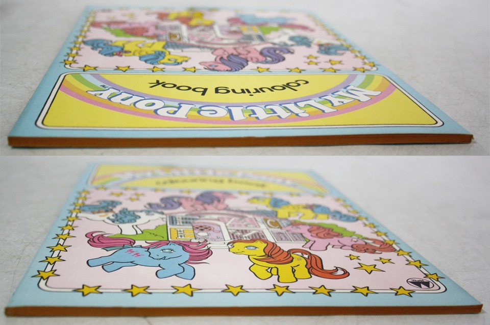 2X ULTRA RARE VINTAGE 1990 MY LITTLE PONY COLORING & ACTIVITY BOOK MLP ...