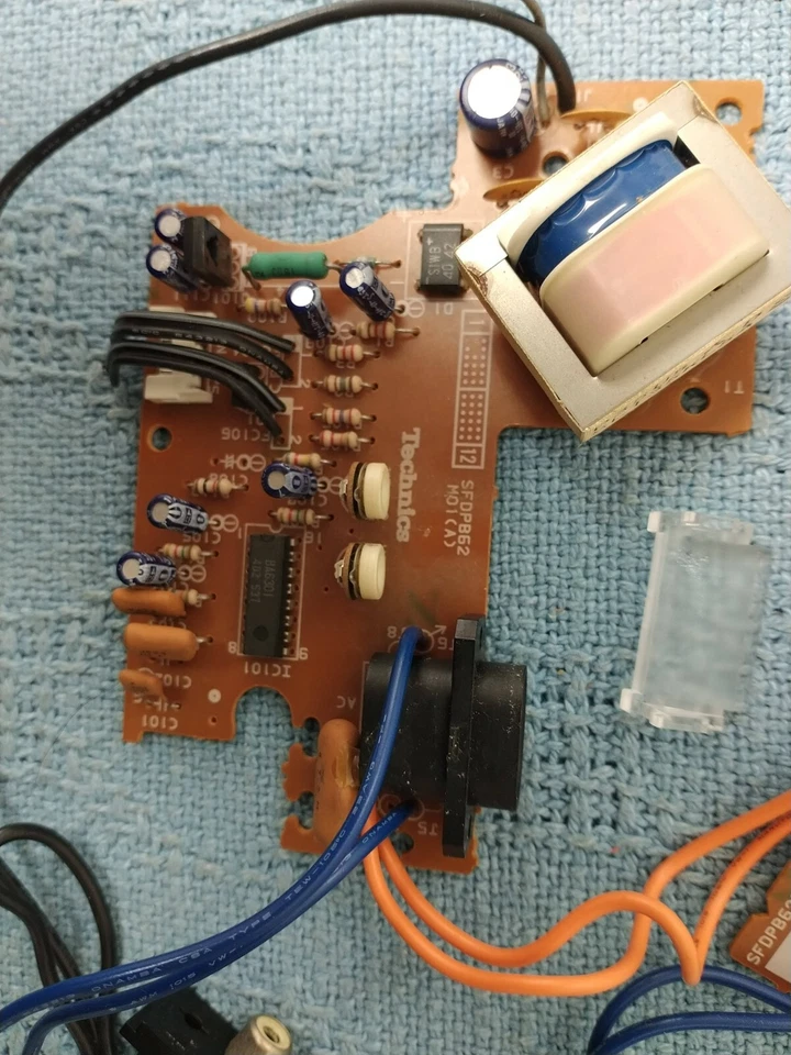 Placa electrónica principal de Technics SL-B200 placa giratoria solo probada funcionando Foto 2 de 4