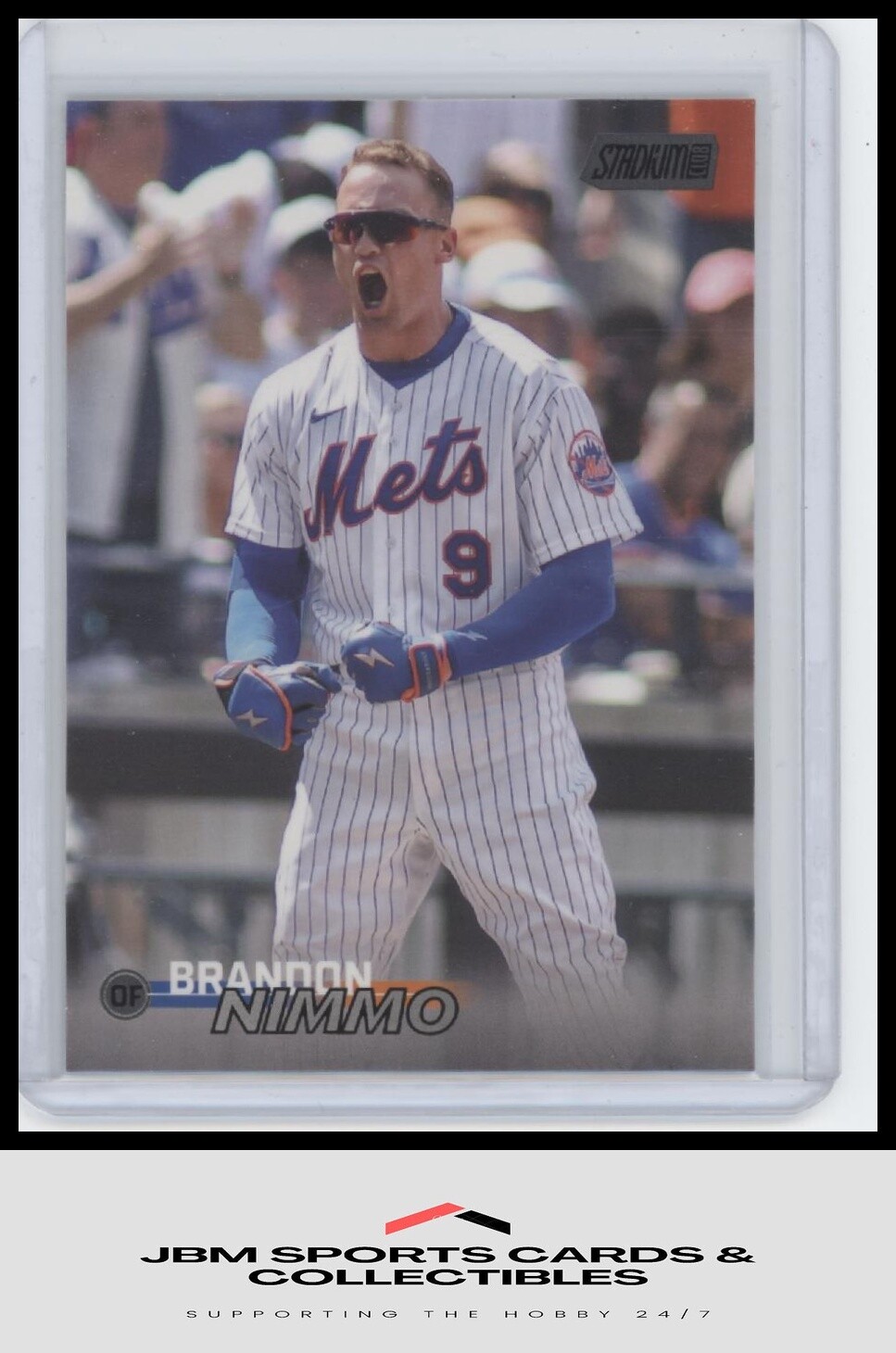 2023 Stadium Club #29 Brandon Nimmo Black Foil