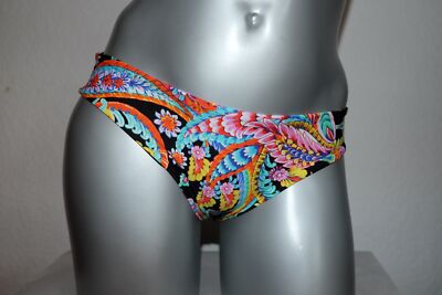 LULI FAMA seamless full ruched back bottom Bikini Slip MOON NIGHTS M NEU