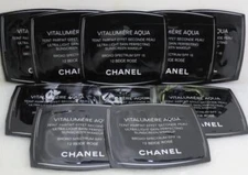 10 x CHANEL VITALUMIERE AQUA ULTRA-LIGHT PERFECTING MAKEUP SPF15 - 12 BEIGE ROSE