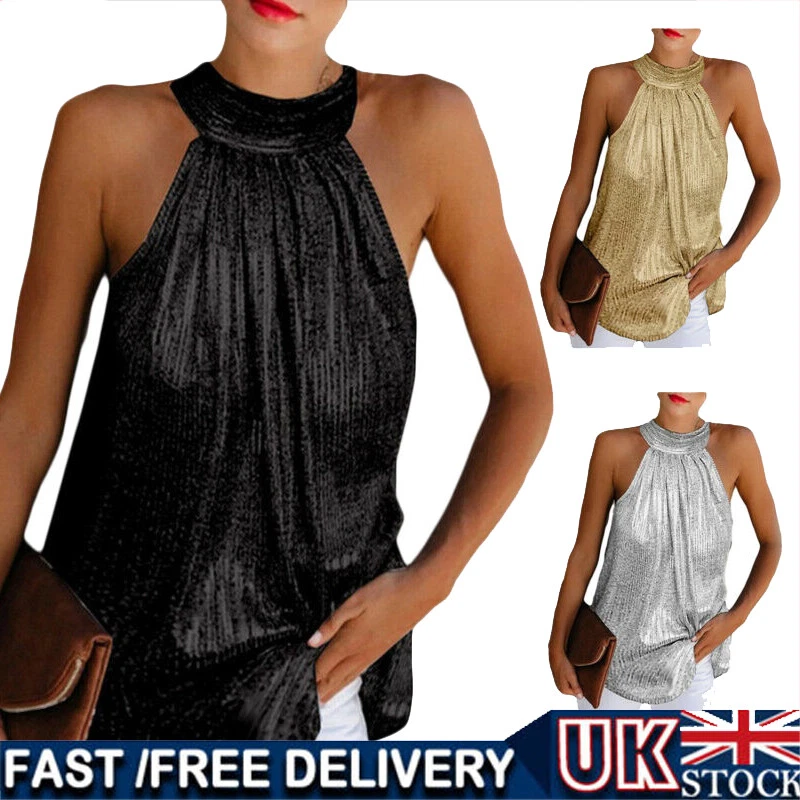 Evening halter cheap tops