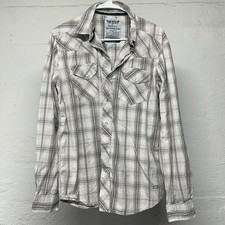 Levi Strauss CO Men  s Medium Western Button Down Long Sleeve Pearl Snap