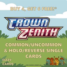 Pokemon Crown Zenith Common, Uncommon, Rare, Holo & Reverse Holo Singles