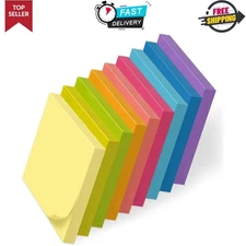 Post It Notes Pop-up, Sticky Notes, 3x3 Inches, 9 Pads, Bright Colors Self-st..