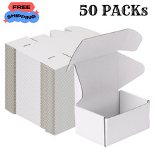 6x4x3 Inches Shipping Boxes Pack of 50, Small Corrugated Cardboard Box for Mail