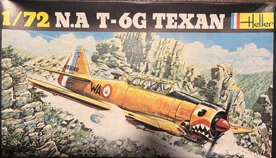 Heller #276 N.A. T-6G Texan 1:72 Scale Open Box - OPEN BOX - SEALED PARTS BAG