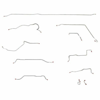 Fits 98 Windstar 10pc; Complete Brake Line Kit; Steel; Fine Lines TCK9501OM |